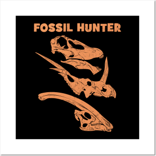 Fossil Hunter Vegan Dinosaurs Posters and Art